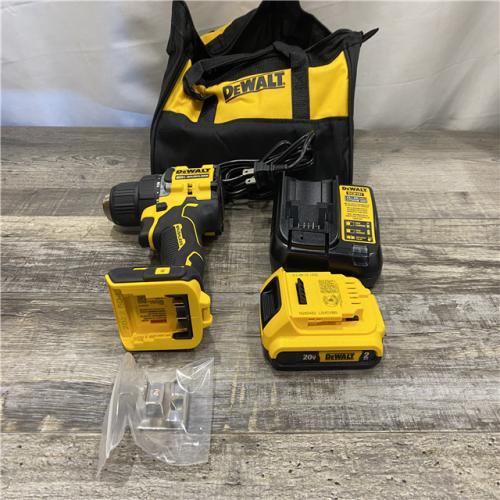 AS-IS DEWALT Atomic 20V Lithium-Ion Cordless Compact 1/2 in. Drill/Driver Kit