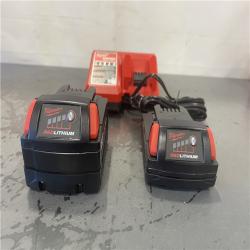 AS-IS- Milwaukee M18 18-Volt Lithium-Ion Starter Kit with One 5.0 Ah and One 2.0 Ah Battery and Charger