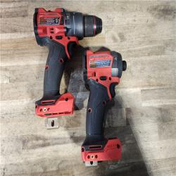 HOUSTON LOCATION - AS-IS Milwaukee FUEL 18V Lithium-Ion Brushless Cordless Hammer Drill and Impact Driver Combo Kit
