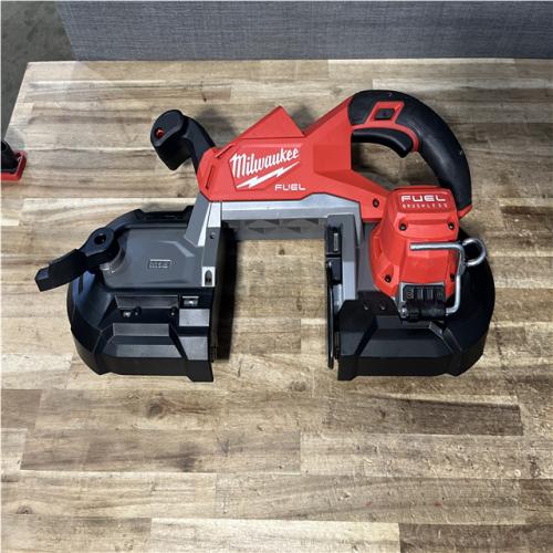 Houston Location AS-IS Milwaukee FUEL 18V Lithium-Ion Brushless Cordless Deep Cut Band Saw (Tool-Only)