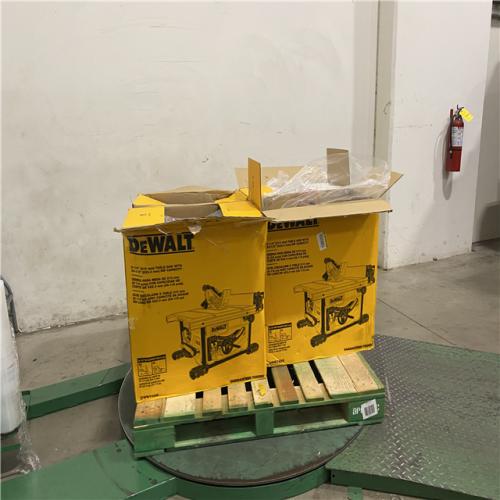 Dallas Location - As-Is DEWALT 15 Amp Corded 8-1/4 in. Compact Portable Jobsite Tablesaw (Lot Of 4)