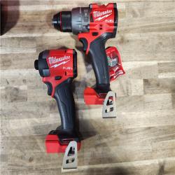 HOUSTON LOCATION - AS-IS (APPEARS LIKE NEW) MILWAUKEE FUEL 18V Lithium-Ion Brushless Cordless Hammer Drill and Impact Driver Combo Kit (2-Tool) with 2 Batteries