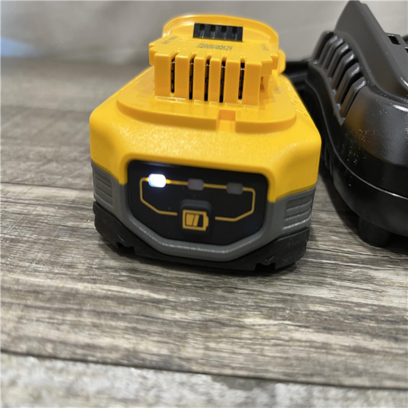 AS-IS DEWALT 20V MAX XR POWERSTACK Lithium-Ion Battery Starter Kit with 3.5Ah Battery and Charger