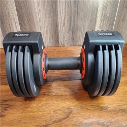 FitRx SmartBell Quick-Select Adjustable 5-52.5 Lbs. Dumbbell - Black (Single)