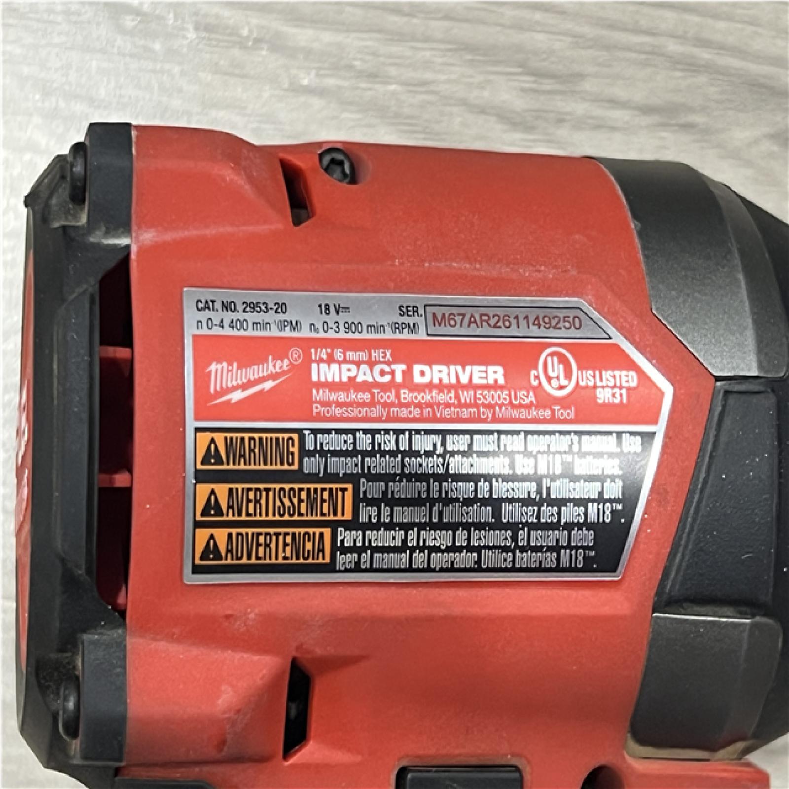 AS-IS Milwaukee FUEL 18V Lithium-Ion Brushless Cordless Hammer Drill and Impact Driver Combo Kit