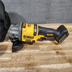 HOUSTON LOCATION - AS-IS (APPEARS LIKE NEW) DeWalt FLEXVOLT 60V Cordless 4-1/2 to 6 in. Grinder Kit (Battery & Charger)