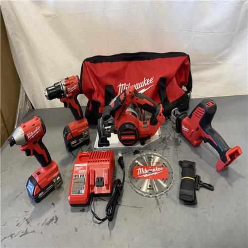 AS-IS - Milwaukee M18 18-Volt Lithium-Ion Brushless Cordless Combo Kit