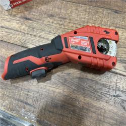 AS-IS MILWAUKEE M12 12V Lithium-Ion Cordless Copper Tubing Cutter (Tool-Only)
