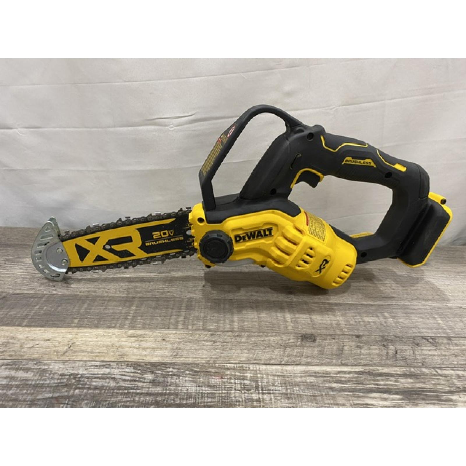 AS-IS DEWALT 20V MAX 8 in. Brushless Cordless Battery Powered Pruning Chainsaw (Tool Only)