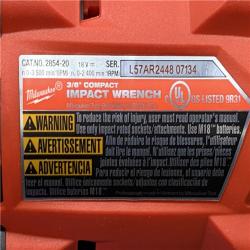 AS-IS Milwaukee FUEL GEN-3 18V Lithium-Ion Brushless Cordless 3/8 in. Compact Impact Wrench with Friction Ring (Tool-Only)