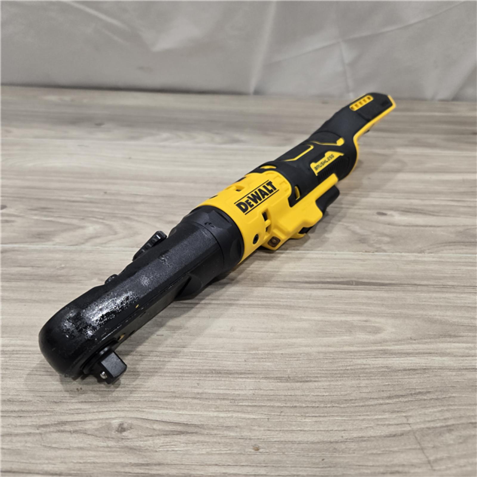 AS-IS DeWalt 20-Volt Cordless 3/8 in. to 1/2 in. Ratchet (Tool-Only)