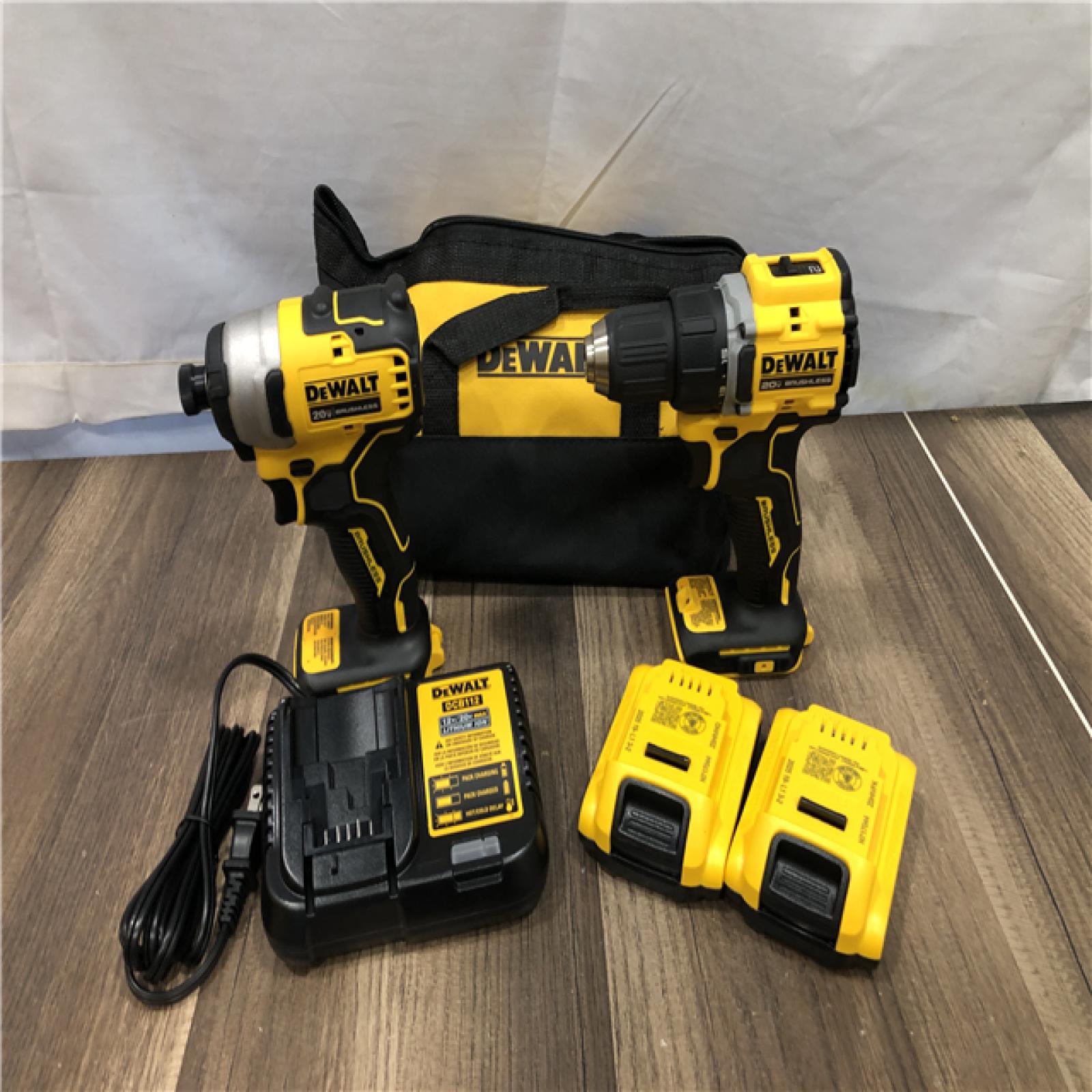 AS-IS DEWALT ATOMIC 20-Volt MAX Lithium-Ion Cordless Combo Kit
