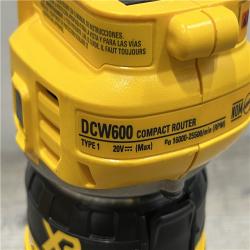 AS-IS DEWALT 20V MAX XR Cordless Brushless Fixed Base Compact Router (Tool Only)