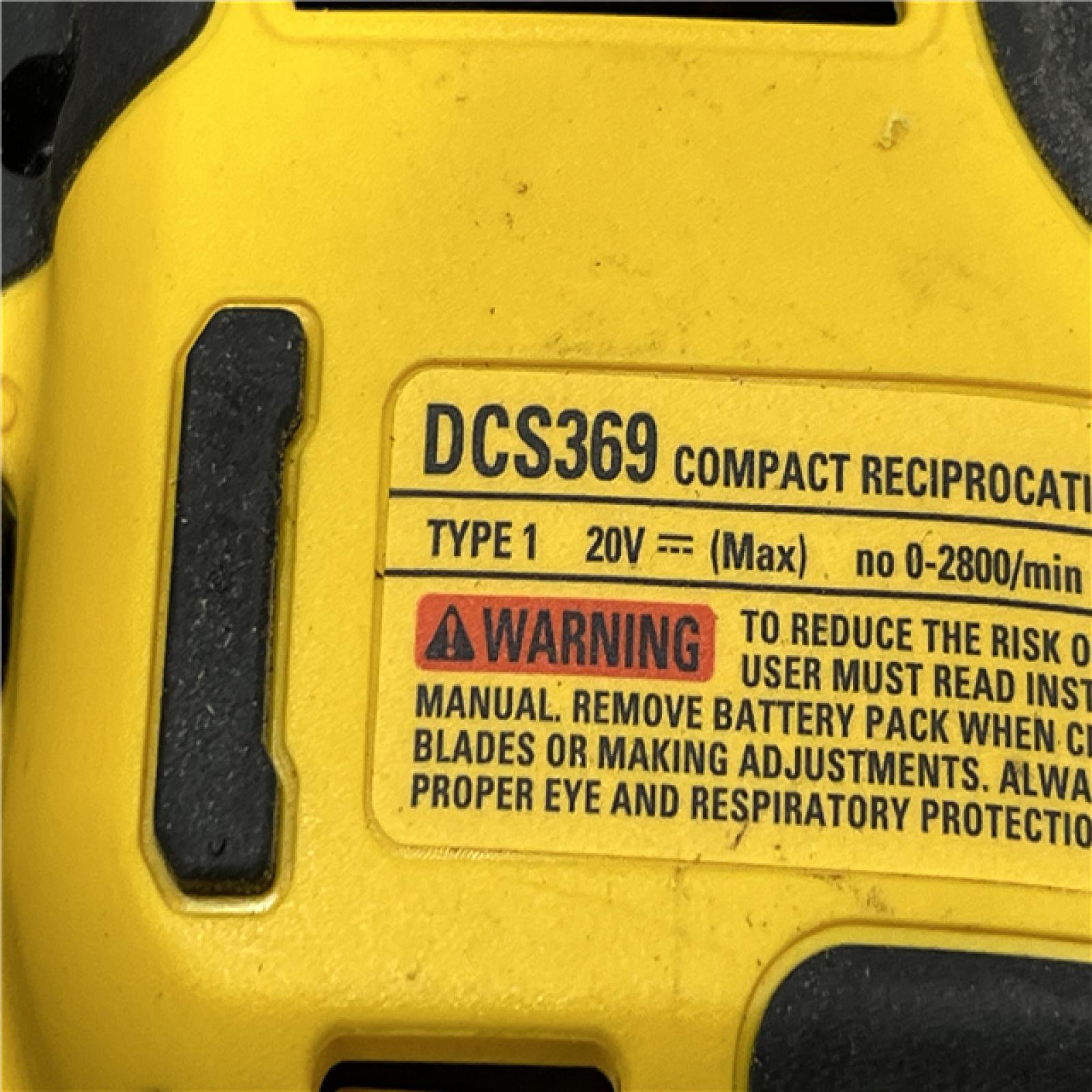 AS-IS DEWALT ATOMIC 20V MAX Cordless Brushless Compact Reciprocating Saw (Tool Only)