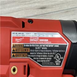 AS-IS Milwaukee FUEL 12-Volt Lithium-Ion Brushless Cordless Hammer Drill and Impact Driver Combo Kit