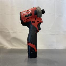AS-IS - Milwaukee M12 FUEL SURGE 12V Lithium-Ion Brushless Cordless 1/4 in. Hex Impact Driver Compact Kit