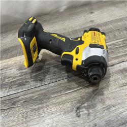 AS-IS DEWALT ATOMIC 20V MAX Lithium-Ion Cordless 1/4 in. Brushless Impact Driver Kit