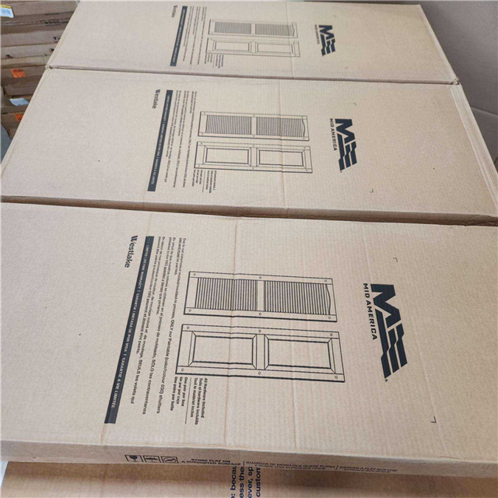 Phoenix Builders Edge Louvered Vinyl Exterior Shutters Pair Pallet (60-Boxes)