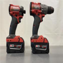AS-IS - MILWAUKEE FUEL 18V Lithium-Ion Brushless Cordless Hammer Drill and Impact Driver Combo Kit