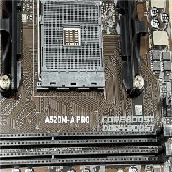 AS-IS MSI A520M-a PRO V1 Gaming Motherboard (AMD Ryzen 5000  AM4  DDR4  PCIe 3.0  SATA 6Gb/s  M.2  USB 3.2 Gen 1  DVI/HDMI  Micro-ATX)