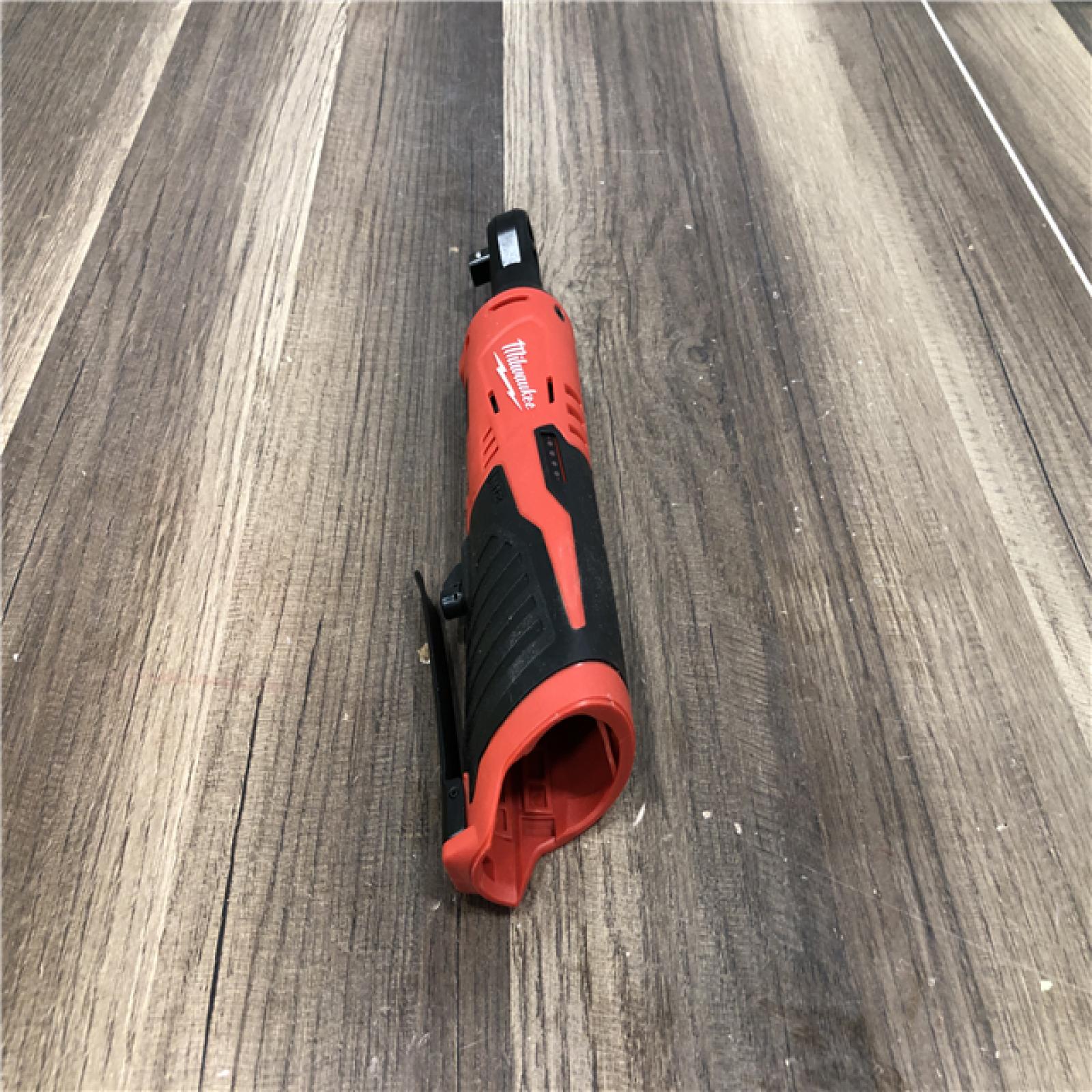 AS-IS Milwaukee M12 12V Lithium-Ion Cordless 3/8 in. Ratchet (Tool-Only)