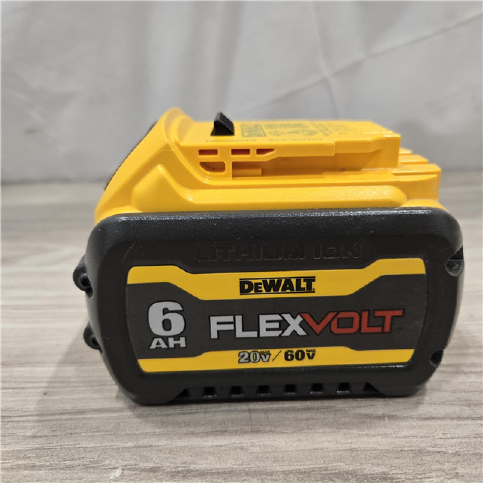 AS-IS DEWALT FLEXVOLT 20V/60V MAX 6.0Ah Battery Pack with 6 Amp Output Charger