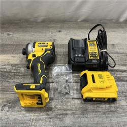 AS-IS DEWALT Atomic 20V Max Lithium-Ion Brushless Cordless Compact 1/4 in. Impact Driver Kit