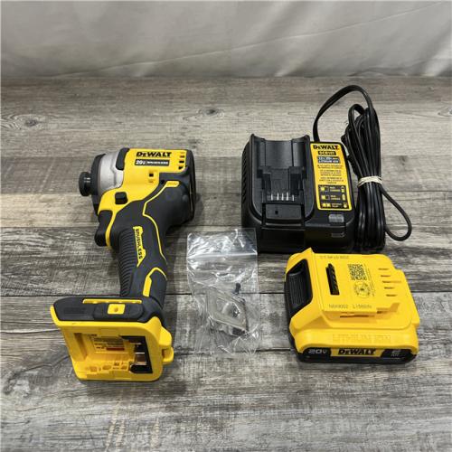 AS-IS DEWALT Atomic 20V Max Lithium-Ion Brushless Cordless Compact 1/4 in. Impact Driver Kit