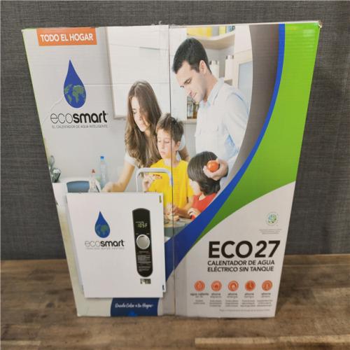HOUSTON LOCATION - AS-IS (NEW) ECOSMART ECO27 TANKLESS ELECTRIC WATER HEATER