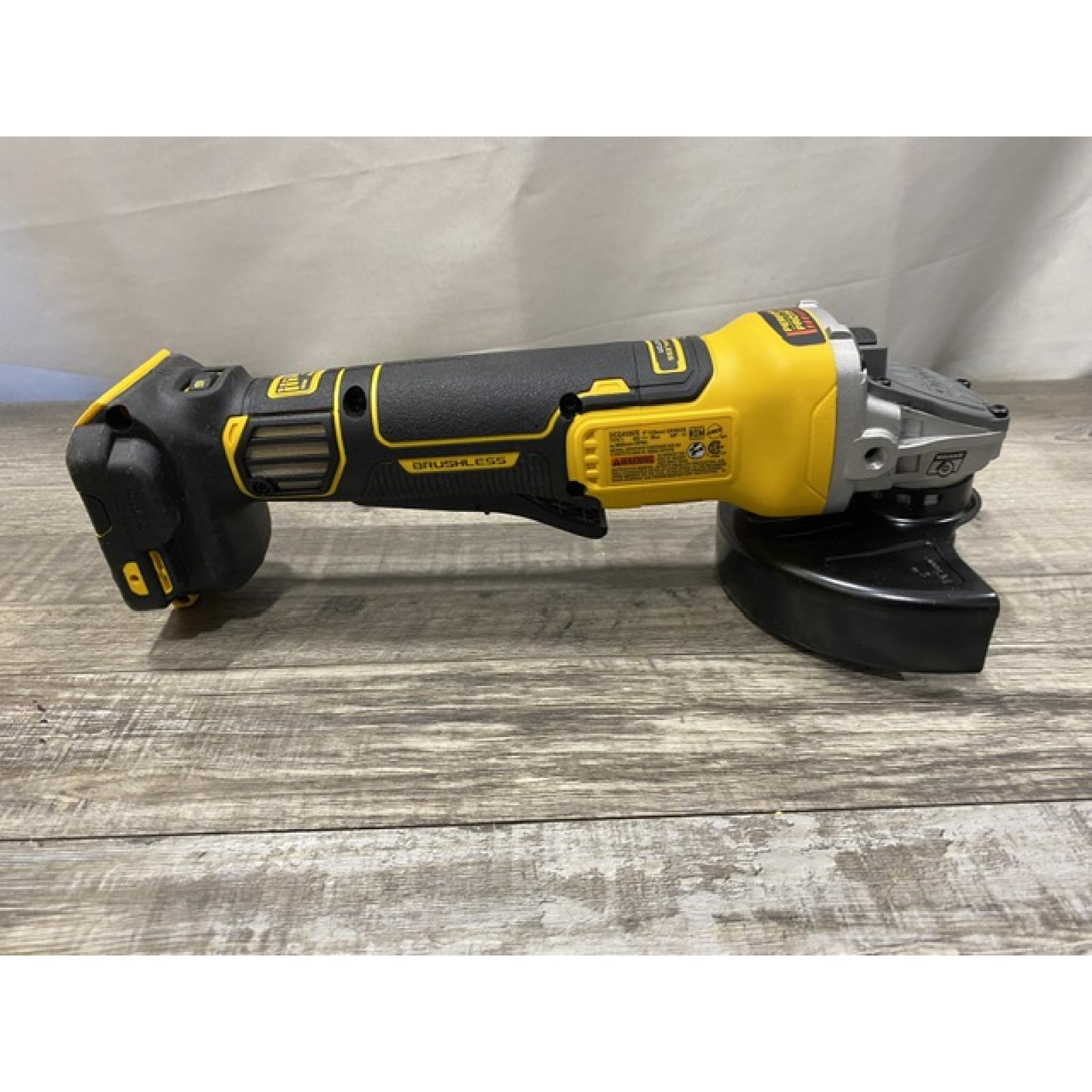 AS-IS DEWALT 20V XR Cordless 4-1/2. in. to 5 in. Variable Speed Angle Grinder (Tool Only)