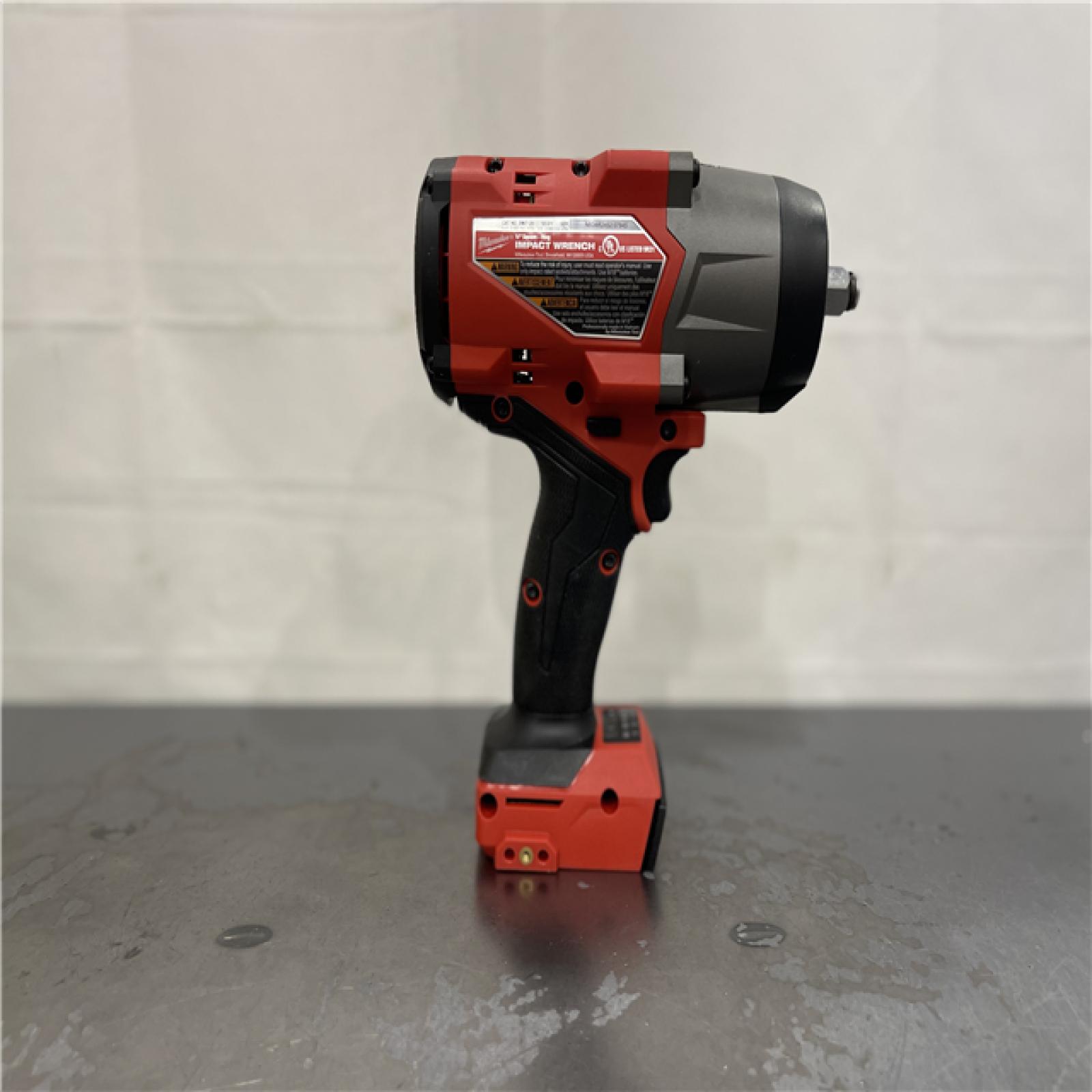 AS-IS- Milwaukee M18 FUEL 18V Lithium-Ion Brushless Cordless 1/2 in. Impact Wrench with Friction Ring (Tool-Only)
