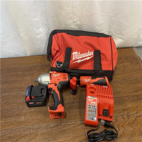 AS-IS M18/M12 12/18V Lithium-Ion Cordless 3/8 in. Ratchet and 1/2 in. Impact Wrench with Friction Ring Combo Kit