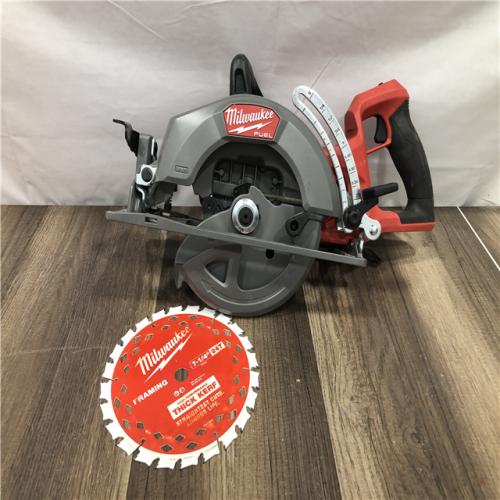 AS-IS Milwaukee FUEL 18V Lithium-Ion Cordless 7-1/4 in. Rear Handle Circular Saw (Tool-Only)