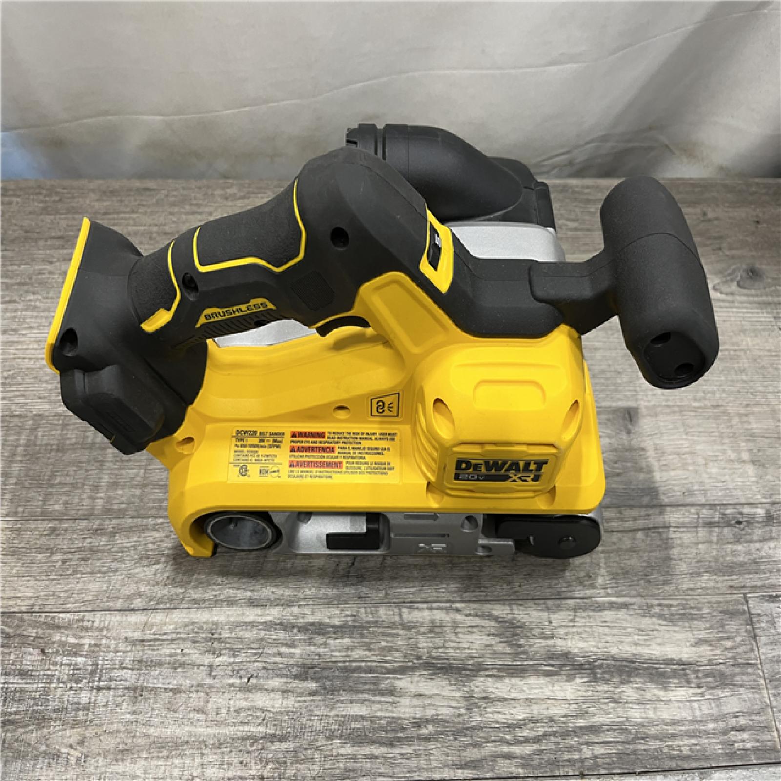 AS-IS DEWALT 20V MAX* XR Brushless Cordless Belt Sander (Tool-Only)