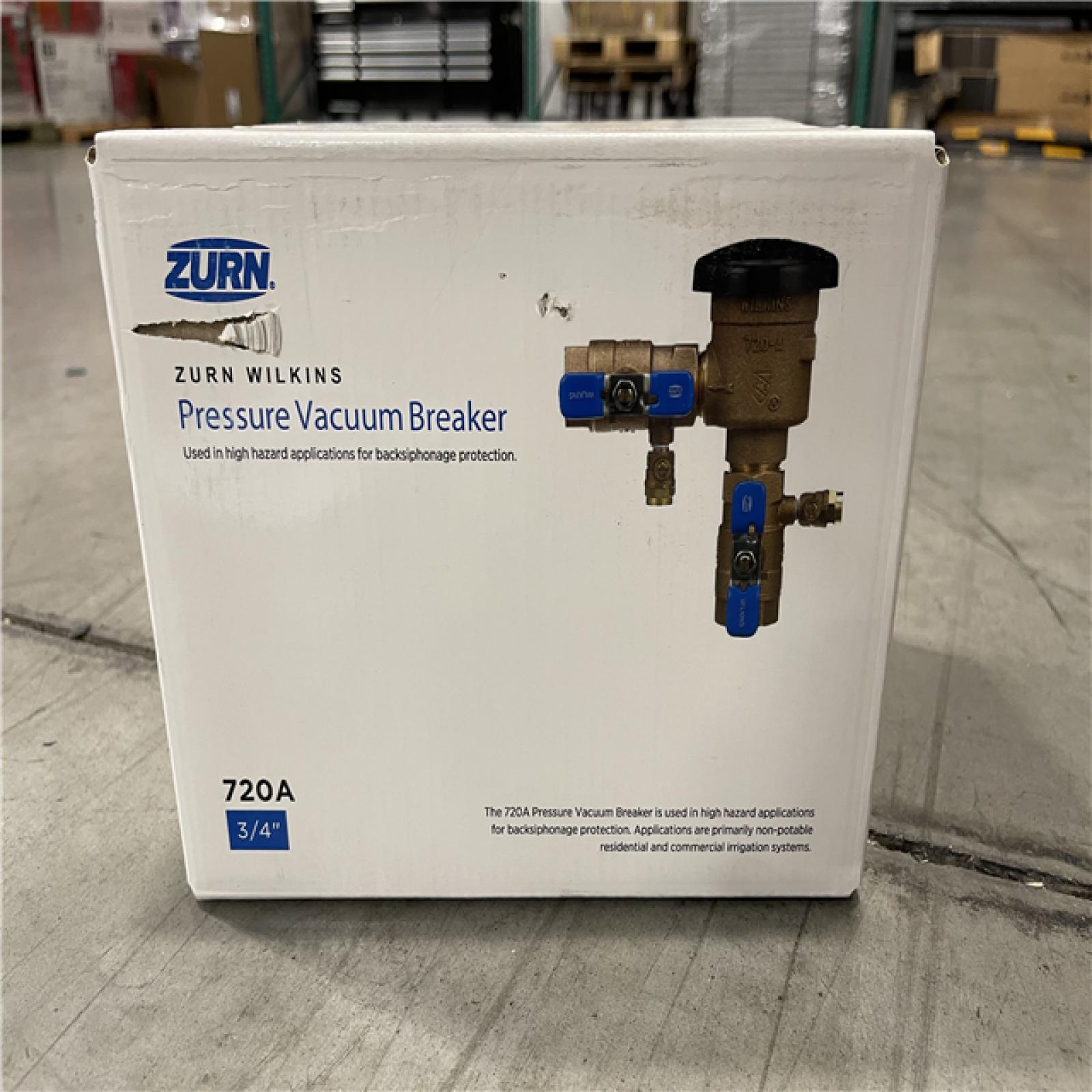 DALLAS LOCATION - Wilkins 3/4 in. 720A Pressure Vacuum Breaker Assembly PALLET-(25 UNITS)