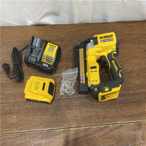 AS-IS DEWALT ATOMIC 20V MAX Lithium Ion Cordless 23 Gauge Pin Nailer Kit with 3.0Ah Battery and Charger