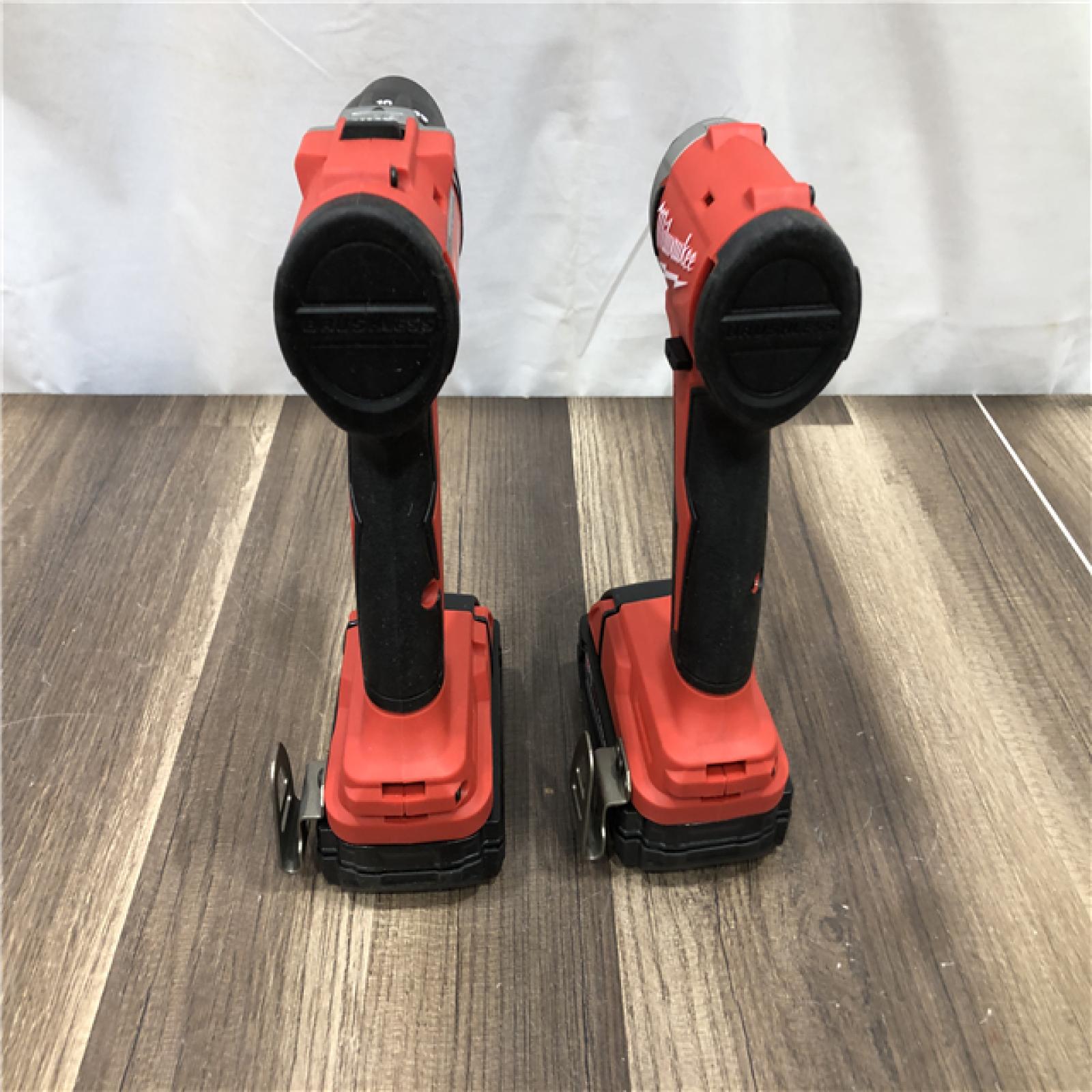 AS-IS Milwaukee 18V Lithium-Ion Brushless Cordless Compact Drill/Impact Combo Kit