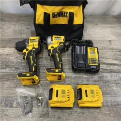 AS-IS DEWALT ATOMIC 20-Volt MAX Lithium-Ion Cordless Combo (2-Tool) Kit