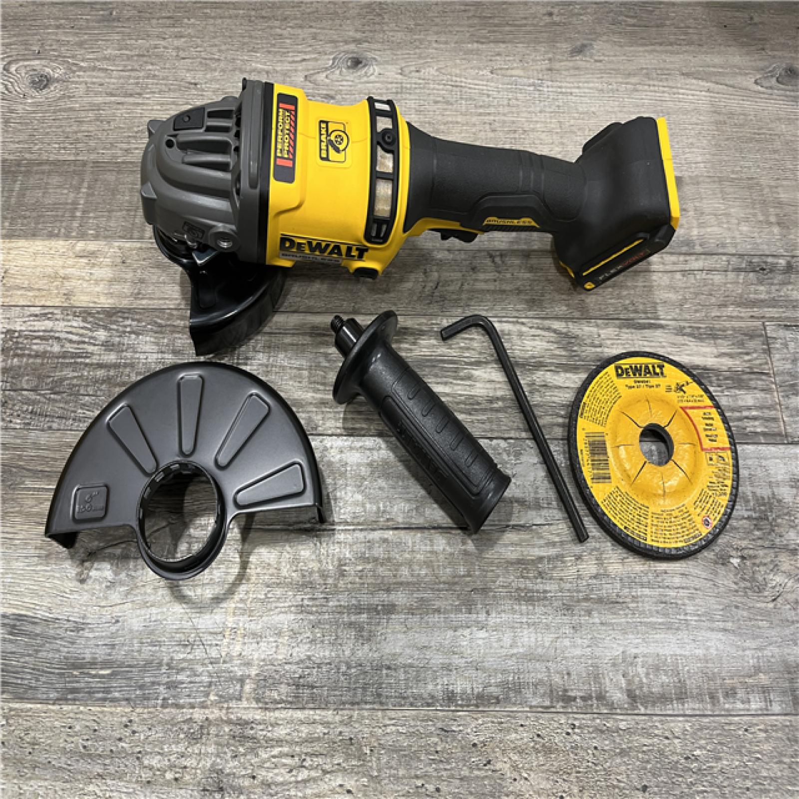AS-IS DEWALT FLEXVOLT 60V MAX Cordless Brushless 4.5 in. to 6 in. Small Angle Grinder with Kickback Brake (Tool Only)