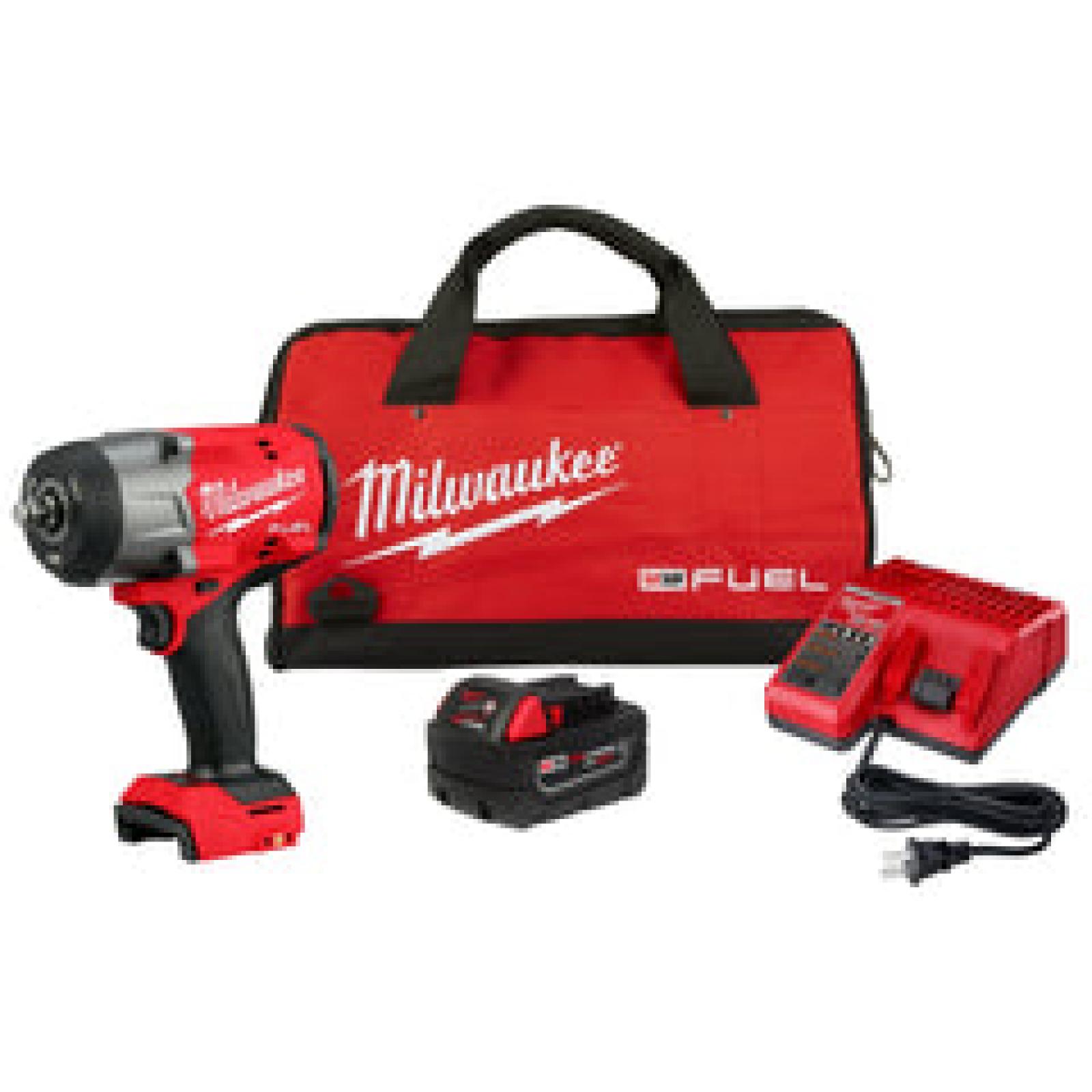 NEW - Milwaukee FUEL 18V Lithium-Ion Brushless Cordless 1/2 in. Impact Wrench w/Friction Ring Kit
