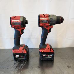 AS-IS- Milwaukee  FUEL 18V Lithium-Ion Brushless Cordless Hammer Drill and Impact Driver Combo Kit