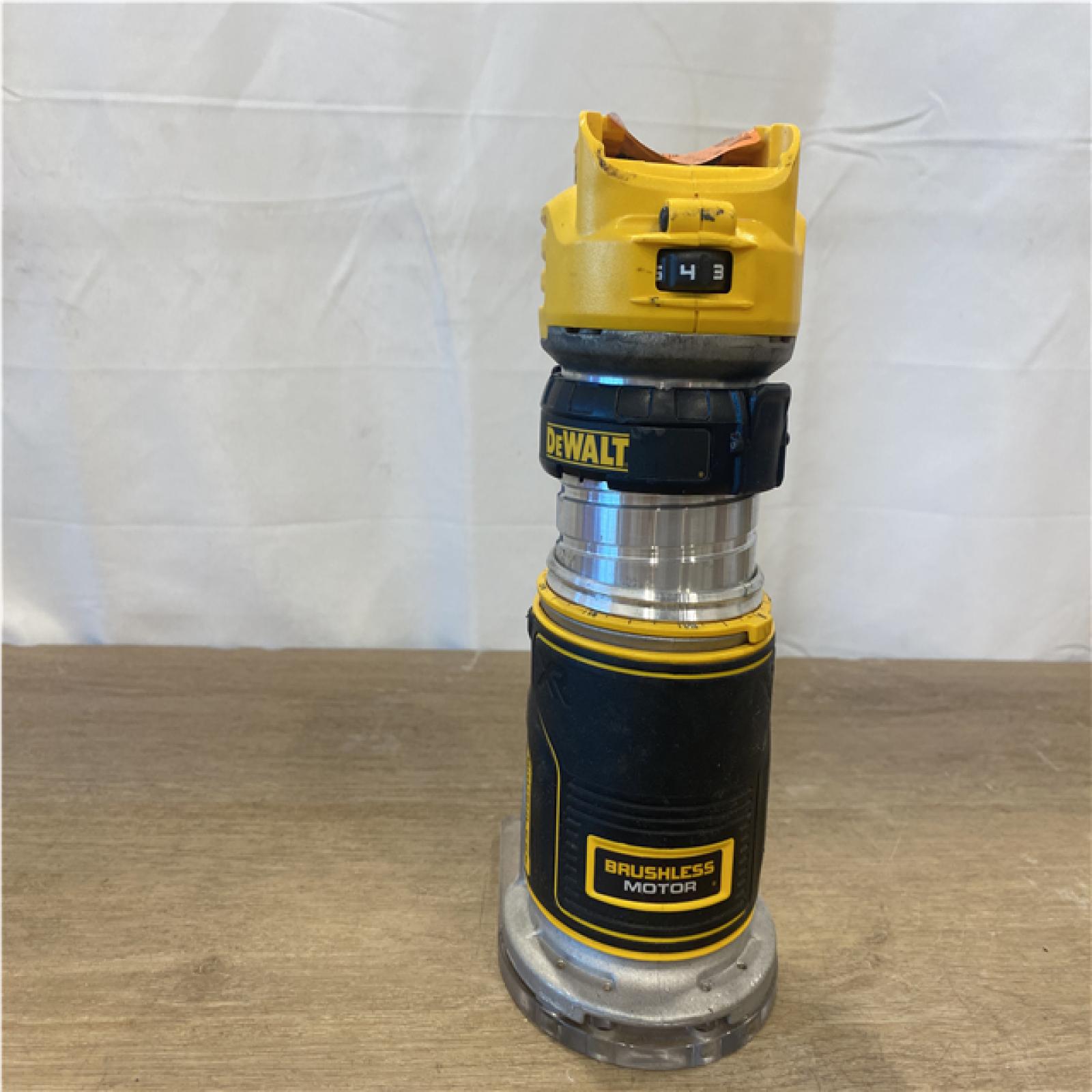 AS-IS DEWALT 20V MAX XR Cordless Brushless Fixed Base Compact Router (Tool Only)