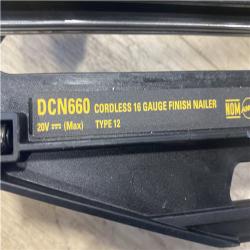 AS-IS DEWALT 20V MAX XR 16-Gauge Electric Cordless Angled Finishing Nailer Kit