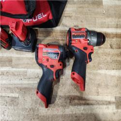 HOUSTON LOCATION - AS - IS Milwaukee 2 Tool Combo Kit W/ (2) Battery & Charger