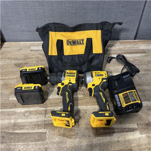 Houston Location AS-IS DEWALT ATOMIC 20-Volt MAX Lithium-Ion Cordless Combo (2-Tool) Kit