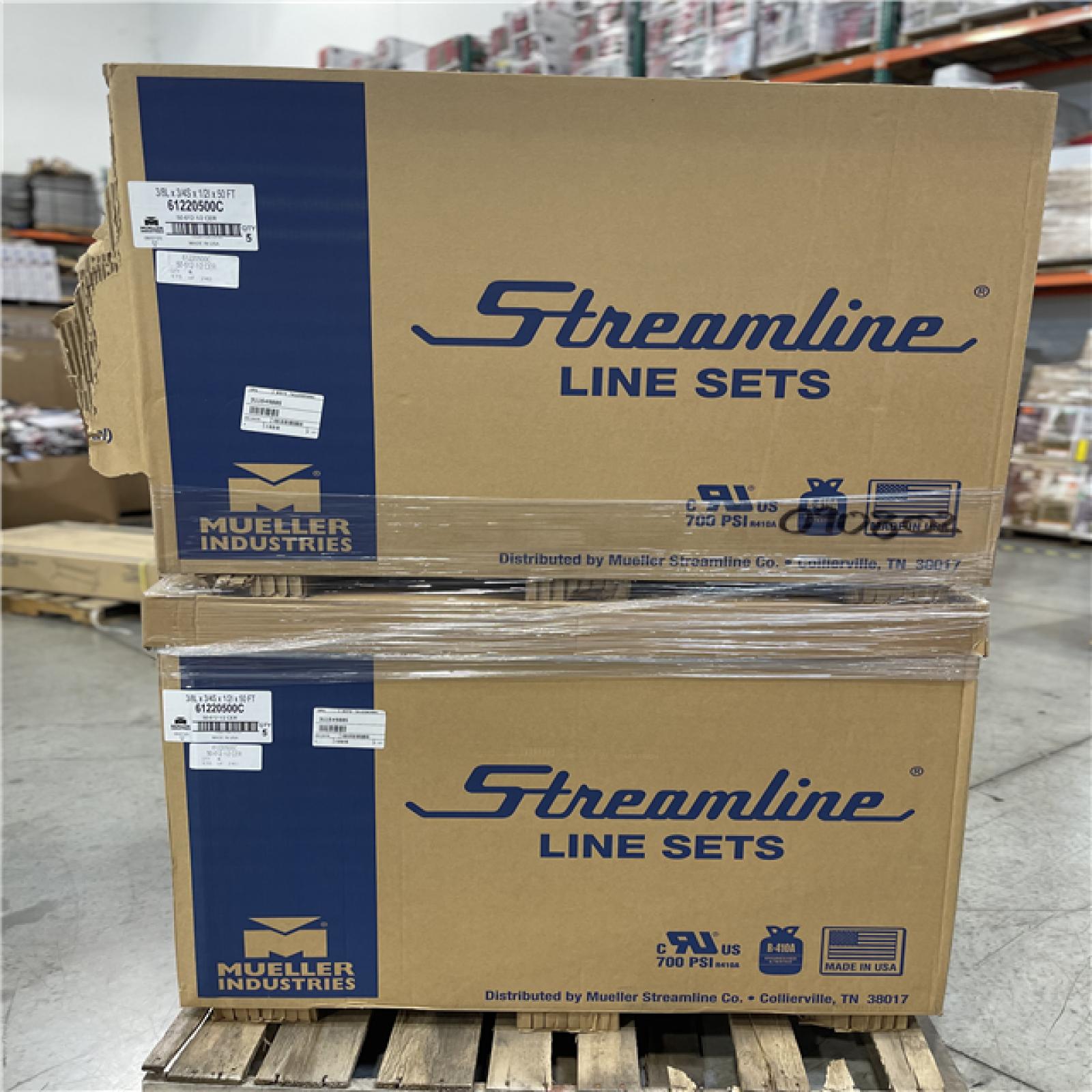DALLAS LOCATION- MUELLER INDUSTRIES 3/8 x 3/4 x 50ft Air Conditioner Line Set PALLET (9 UNITS)