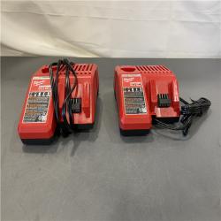 AS-IS - Milwaukee M12 or M18 18V and 12V Multi Voltage Lithium Ion Battery Charger w/ Onboard Fuel Gauge