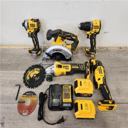 Phoenix Location DEWALT 20V MAX Cordless 5 Tool Combo Kit with 20V 2.0Ah & 5.0Ah Batteries and Charger