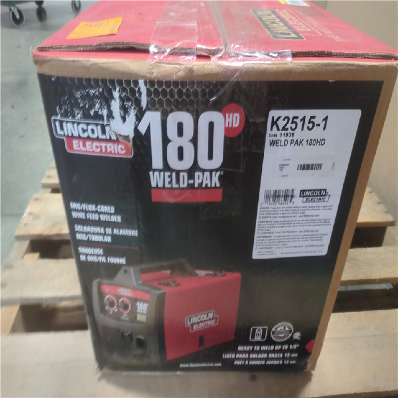 CALIFORNIA AS-IS lINCOLN ELECTRIC WELD-PAK