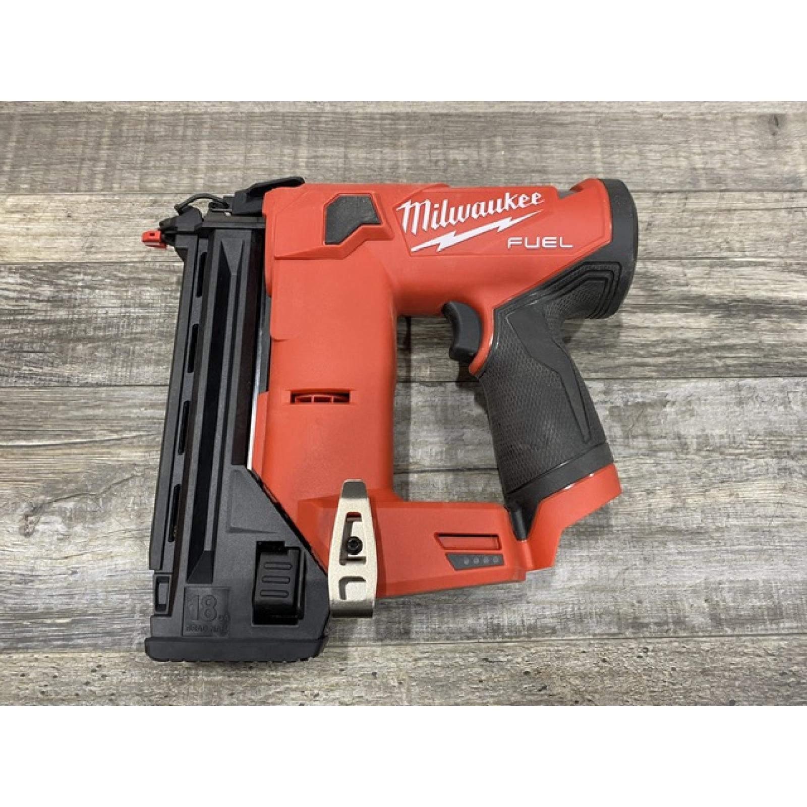 AS-IS Milwaukee FUEL 12-Volt Lithium-Ion Brushless Cordless 18-Gauge 1-1/2 in. Compact Brad Nailer (Tool Only)